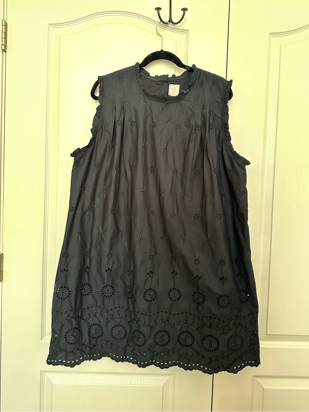 Gap x DOEN Black Eyelet Dress